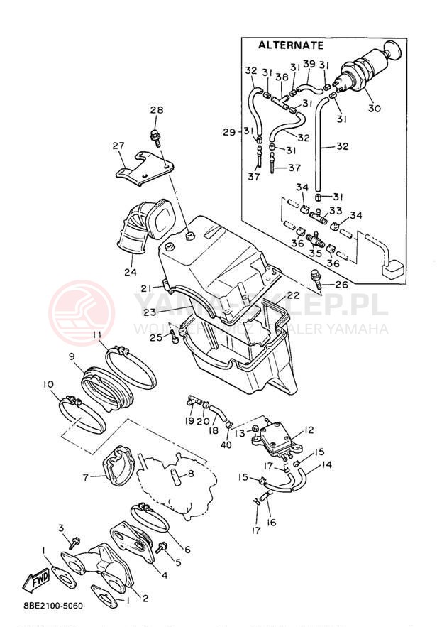 Schemat "Wtrysk paliwa" do Yamaha OVATION LE CS340EA