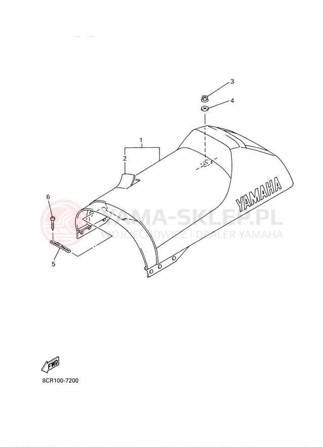 Schemat "siedzenie" do Yamaha PHAZER 500 PZ500D