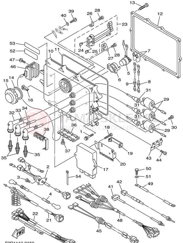 Schemat "układ elektryczny" do Yamaha WAVE RUNNER XL1200 LTD XA1200X