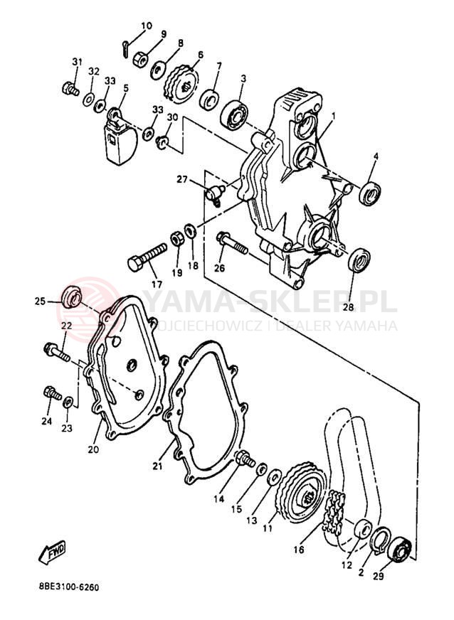 Schemat "Układ napędowy" do Yamaha OVATION LE CS340EB