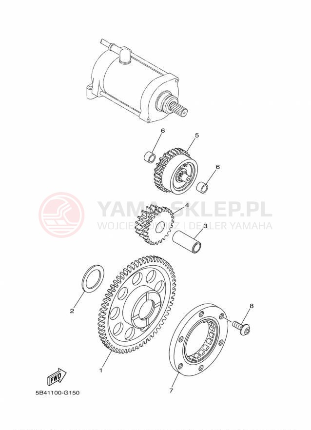 Schemat "rozrusznik" do Yamaha VIKING VI EPS SE YXC700PSFS