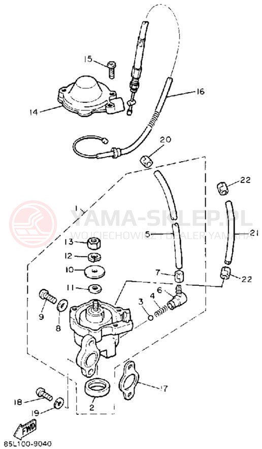Schemat "Pompa olejowa" do Yamaha OVATION CS340P
