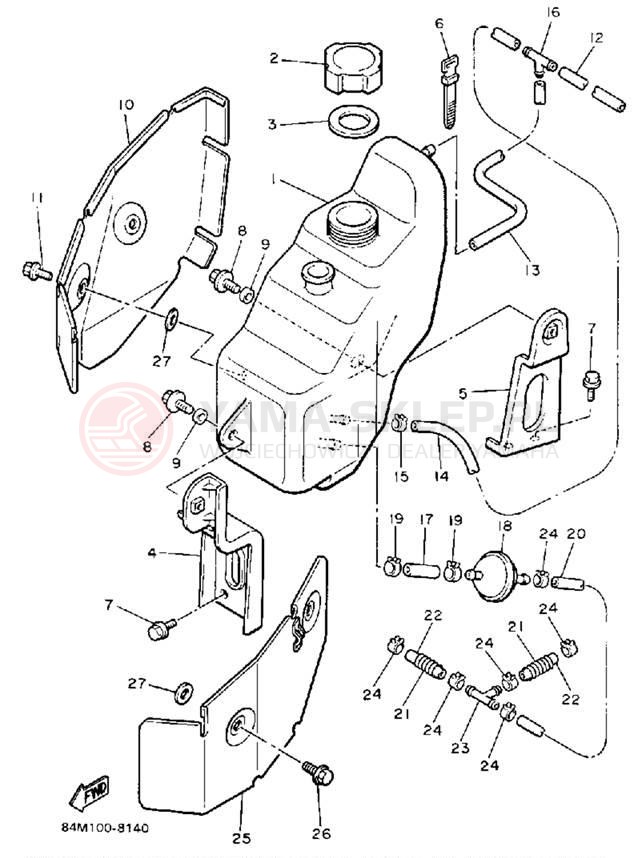 Schemat "Miska olejowa" do Yamaha EXCITER EX570M