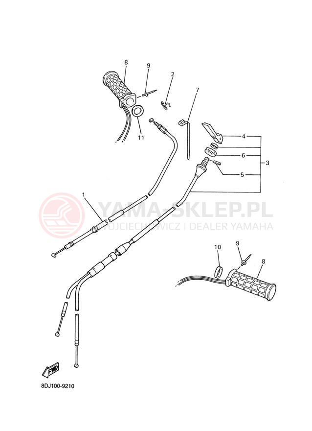 Schemat "Układ chlodzenia" do Yamaha PHAZER 500 PZ500F