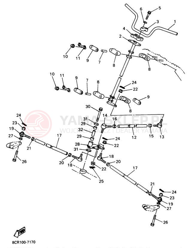 Schemat "Półki zawieszenia" do Yamaha VENTURE 600 VT600A/VT500A