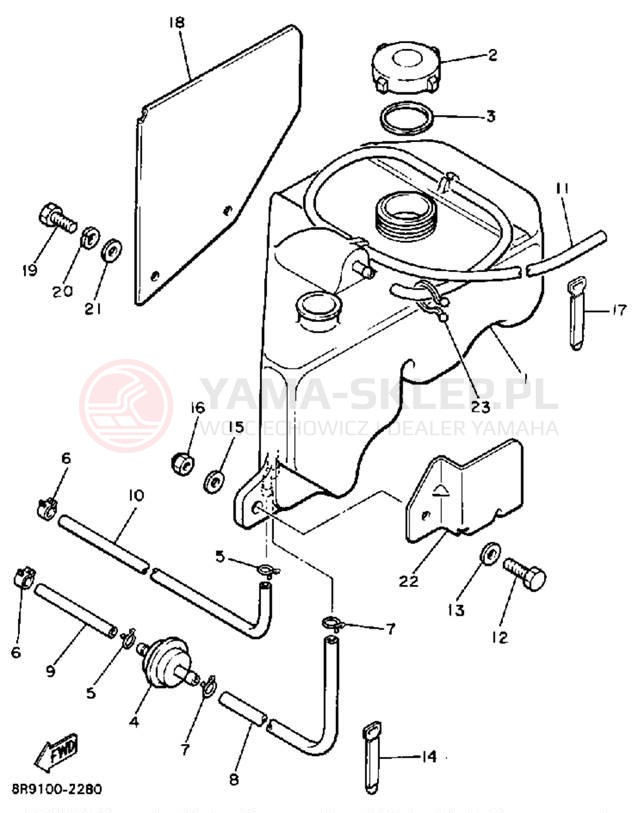 Schemat "Miska olejowa" do Yamaha V-MAX VMX540H