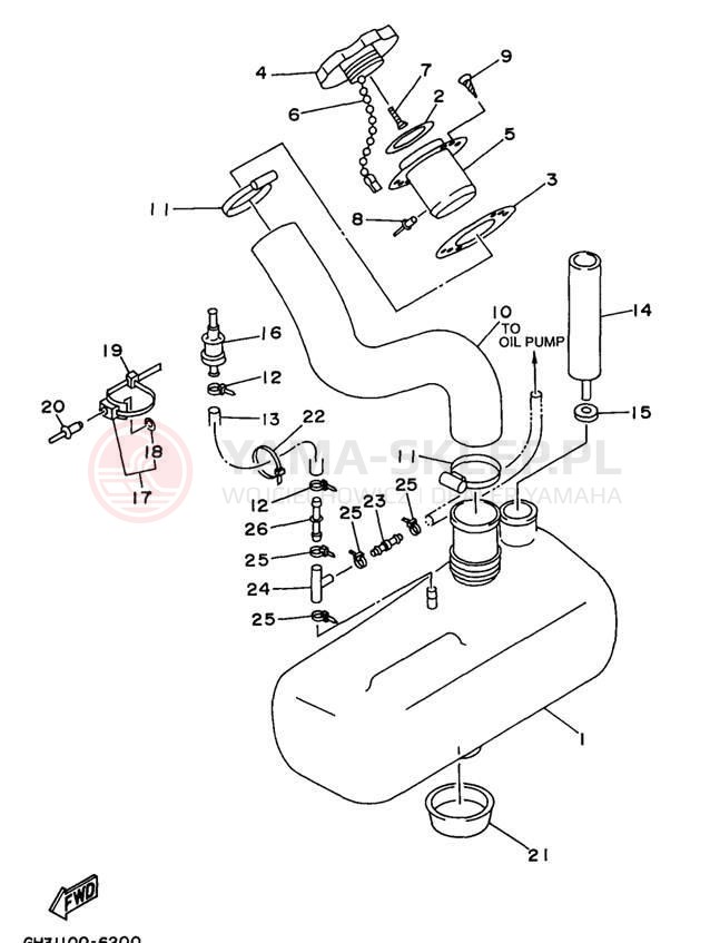Schemat "Miska olejowa" do Yamaha WAVE VENTURE 1100 WVT1100U