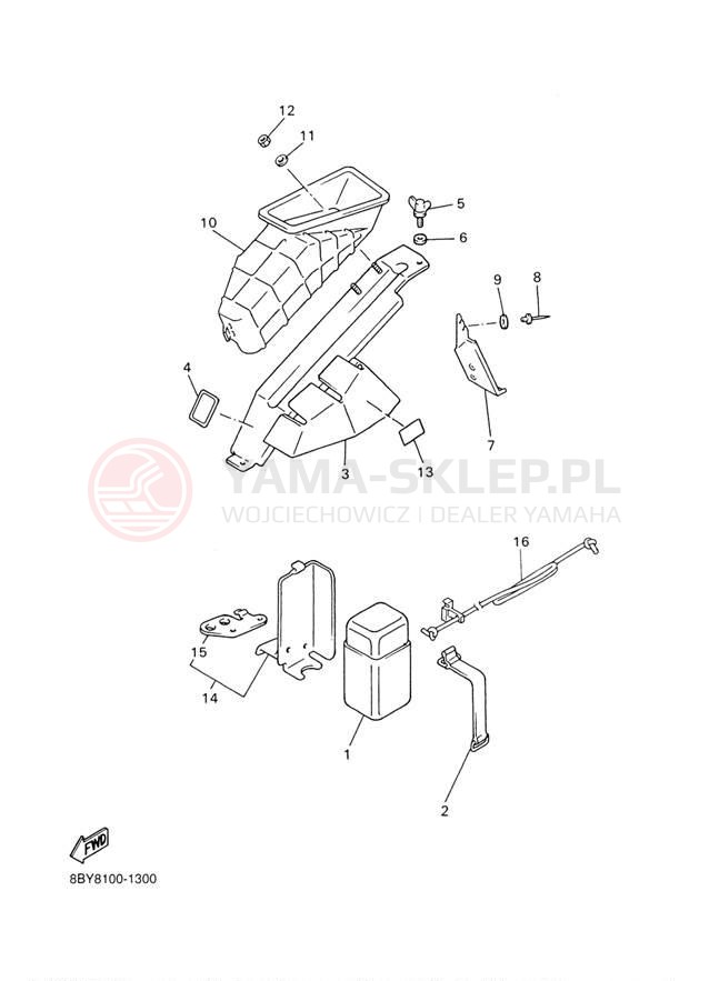 Schemat "GUARD - LUGGAGE BOX" do Yamaha ET410TRF