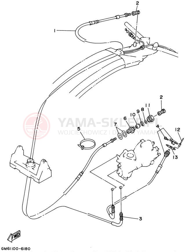 Schemat "Układ chlodzenia" do Yamaha SUPER JET SJ700AZ