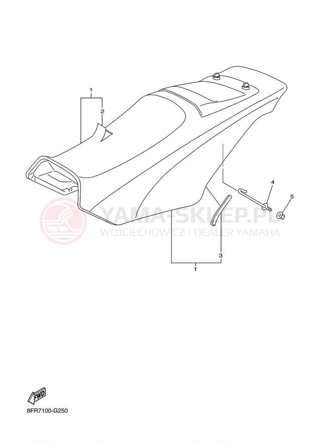 Schemat "siedzenie" do Yamaha RS VECTOR_GT RS90RYW/RS90GTYB