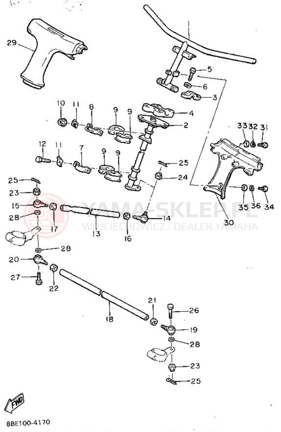 Schemat "Półki zawieszenia" do Yamaha OVATION LE CS340EU