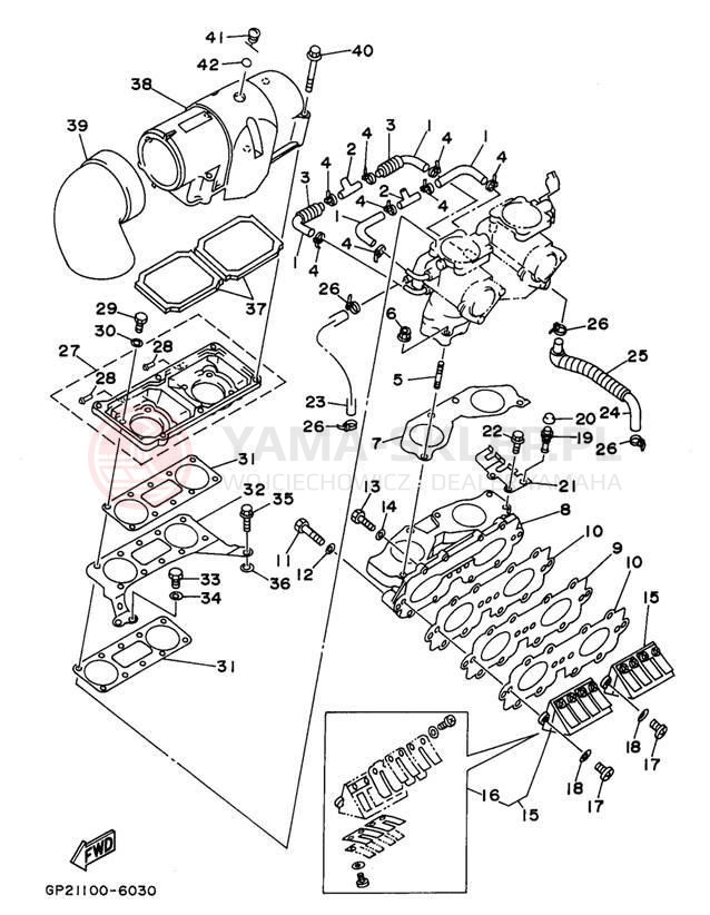 Schemat "Wtrysk paliwa" do Yamaha WAVE RUNNER GP760 GP760V