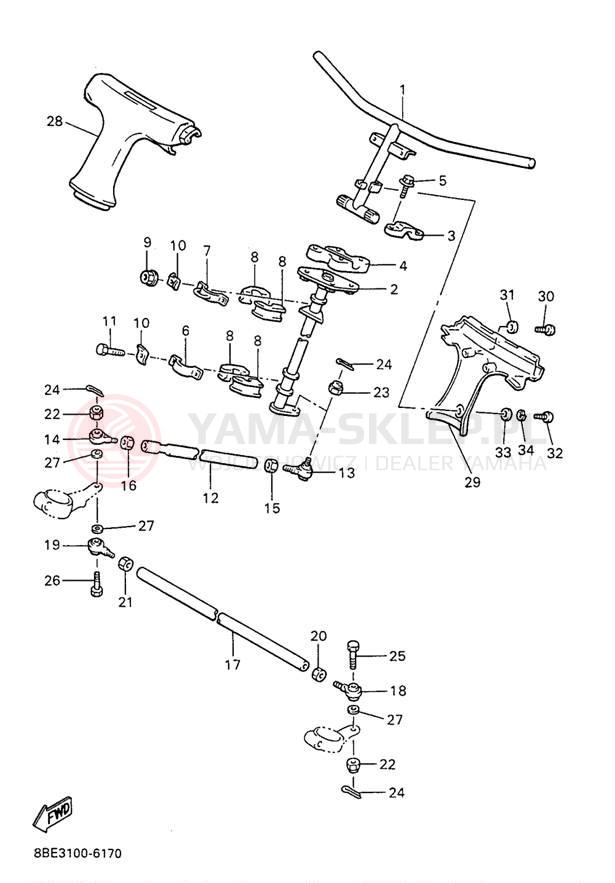 Schemat "Półki zawieszenia" do Yamaha OVATION LE CS340EA
