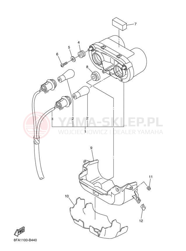 Schemat "lampa tył" do Yamaha RX-1 MOUNTAIN RX10MH/RX10H