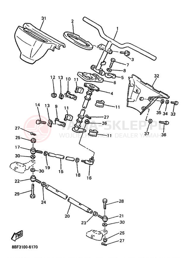 Schemat "Półki zawieszenia" do Yamaha PHAZER SS PZ480A