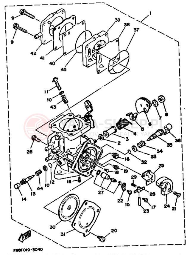 Schemat "Gaźnik" do Yamaha WRB650Q_62