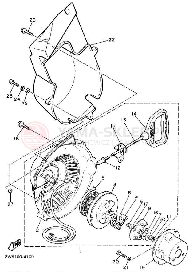 Schemat "rozrusznik" do Yamaha EXCEL III EC340L