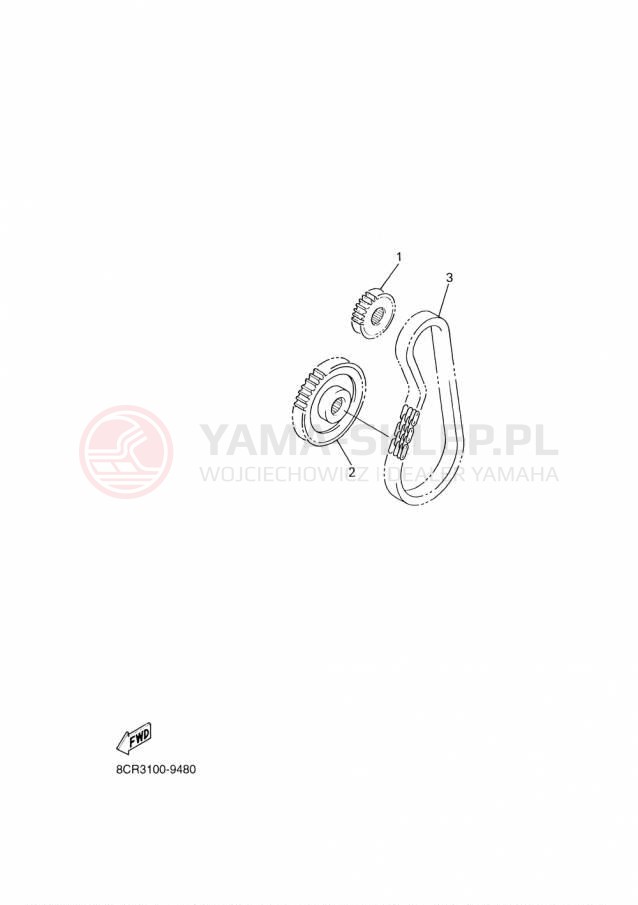 Schemat "DRIVE SETTING" do Yamaha SRVIPER M TX 153 SR10M53FB