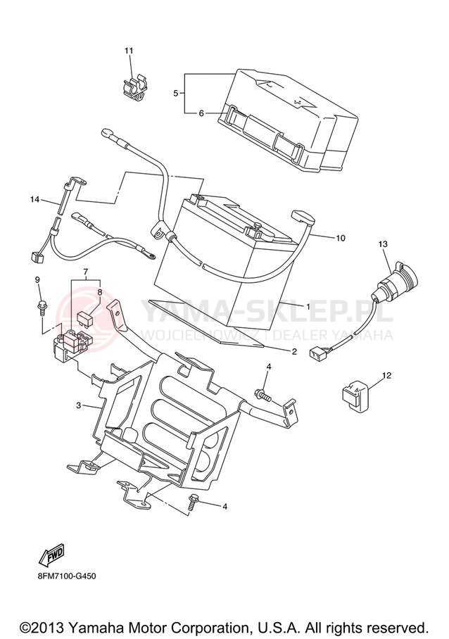 Schemat "układ elektryczny" do Yamaha RS VENTURE RST90XR/RST90GTXS