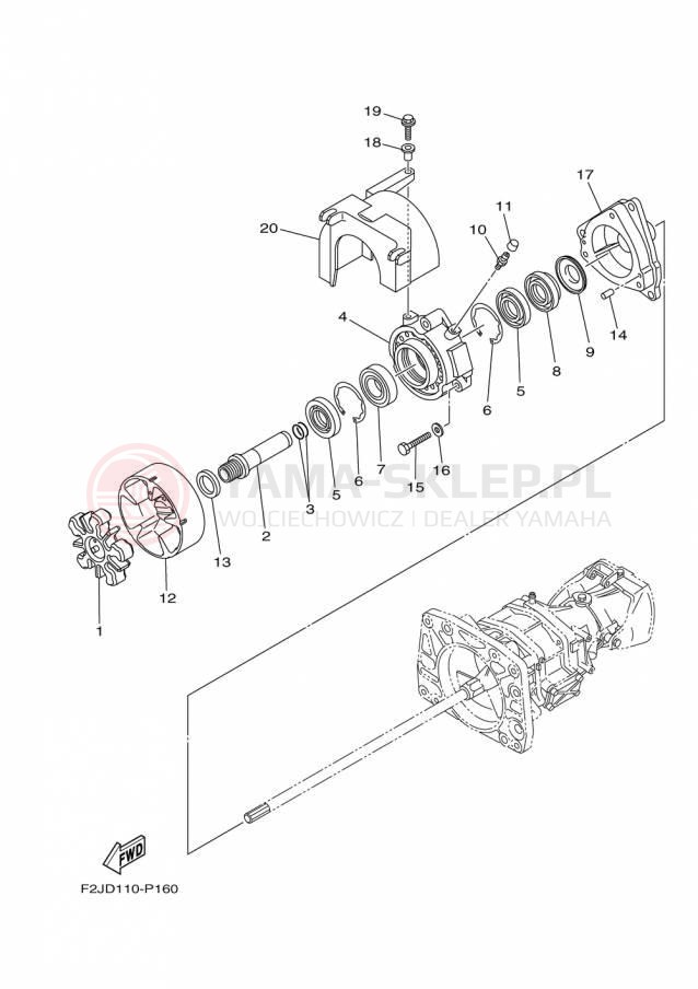 Schemat "JET UNIT" do Yamaha AR190 RX1800AP/RX1800BP