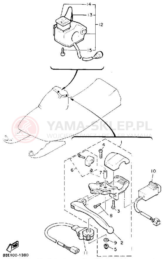 Schemat "układ elektryczny" do Yamaha OVATION LE CS340ET