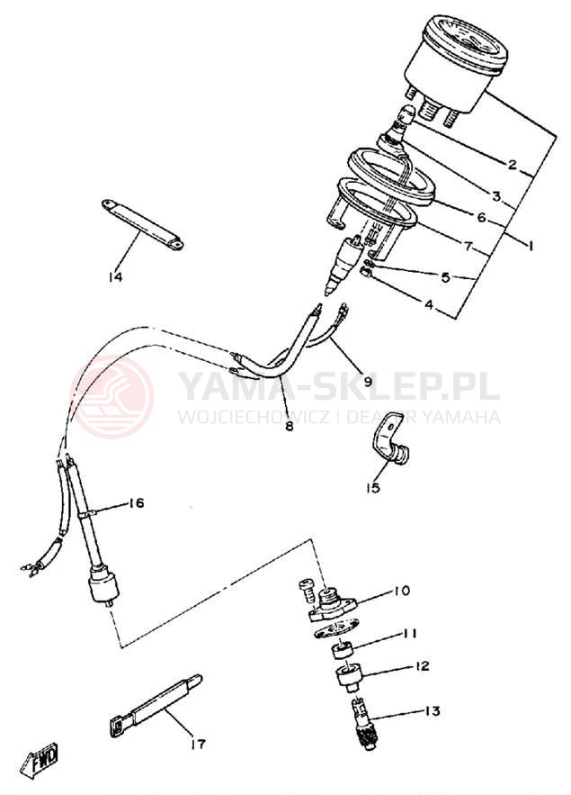 Schemat "licznik" do Yamaha ET340EC