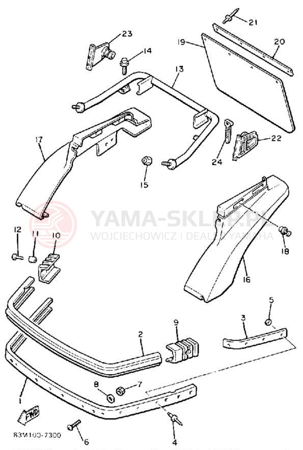 Schemat "zderzak" do Yamaha INVITER CF300L