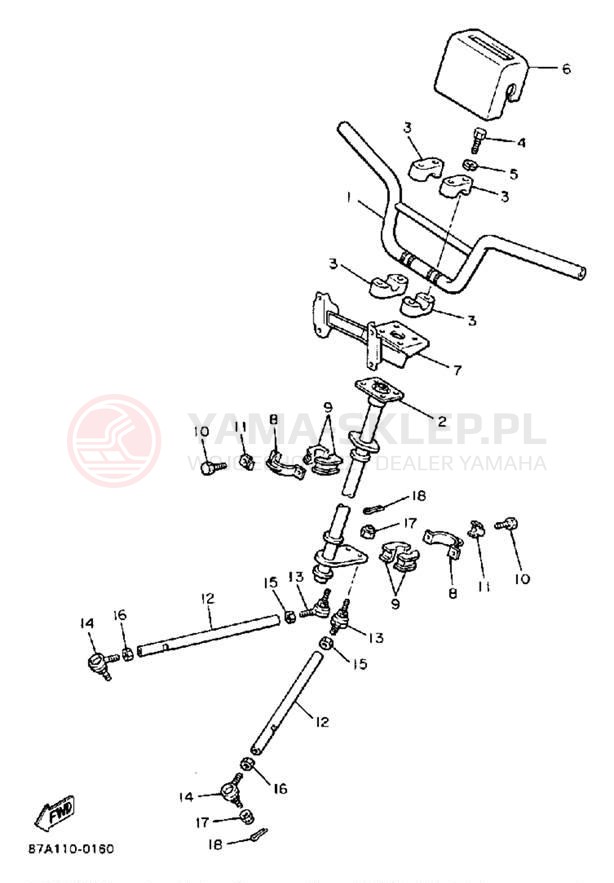 Schemat "Półki zawieszenia" do Yamaha SNOSPORT SV125R