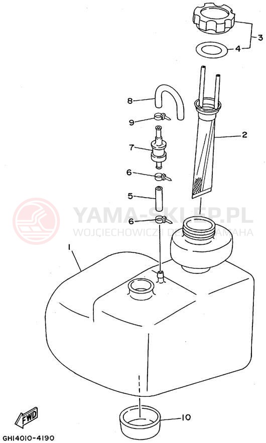 Schemat "Miska olejowa" do Yamaha WAVE RAIDER RA700T