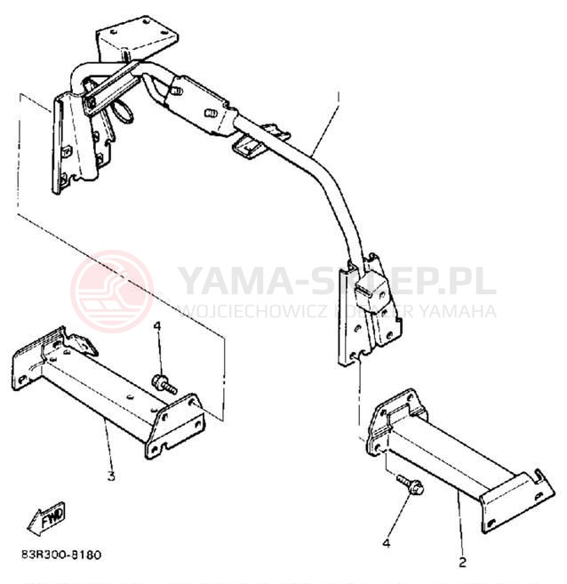 Schemat "STEERING GATE" do Yamaha VK540 VK540EP