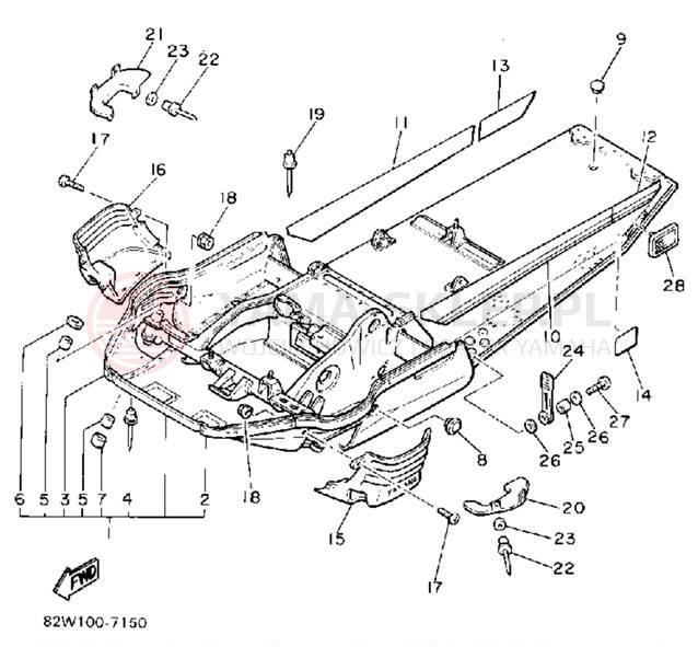 Schemat "rama" do Yamaha SRV SR540M