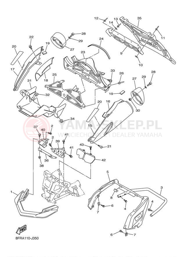 Schemat "zderzak" do Yamaha APEX RX10RZW
