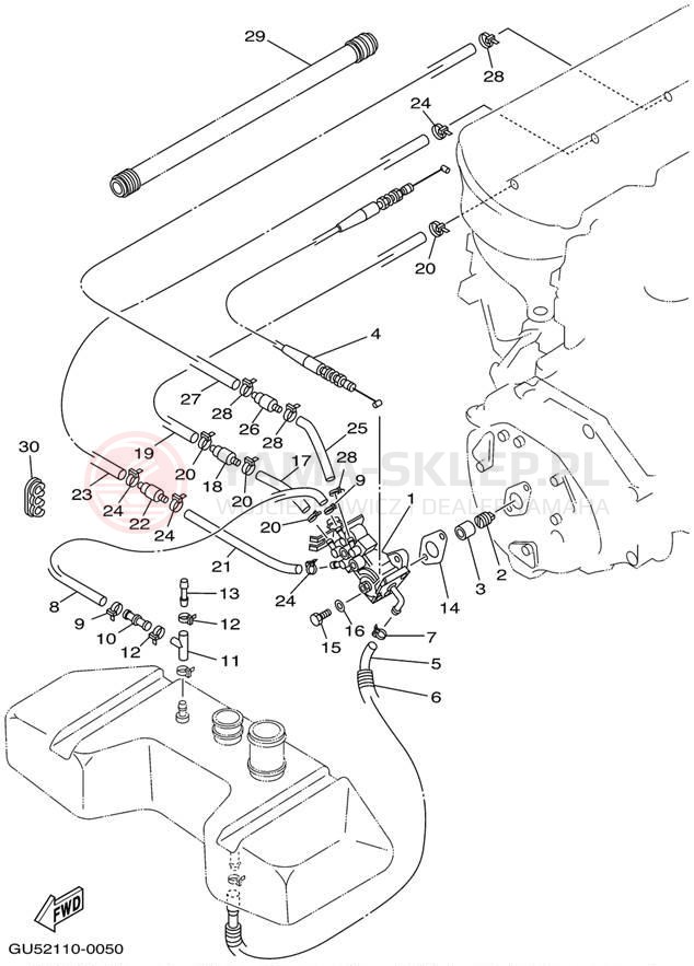 Schemat "Pompa olejowa" do Yamaha SV1200/SV1200/SV1200Z