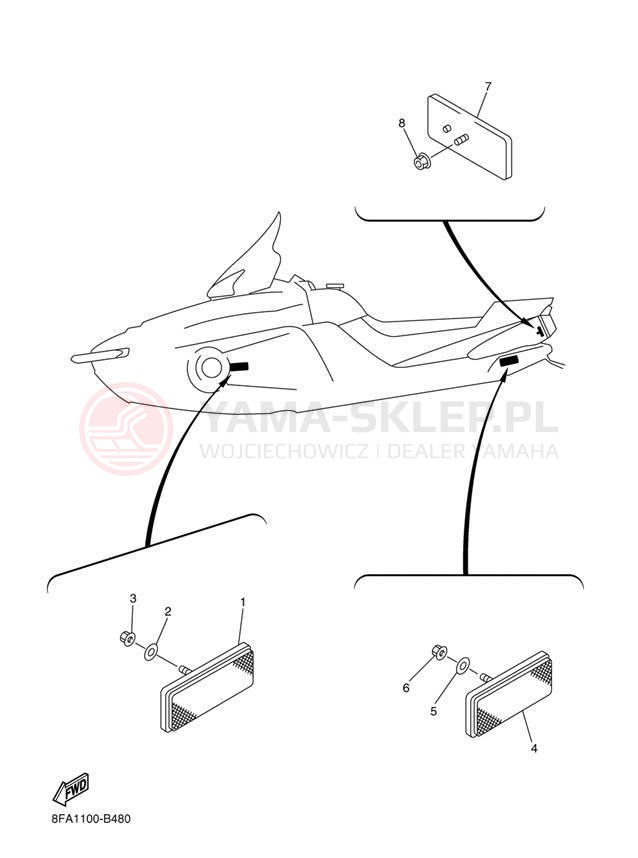 Schemat "układ elektryczny" do Yamaha RX-1 ER RX10RJ/RX10RSJ