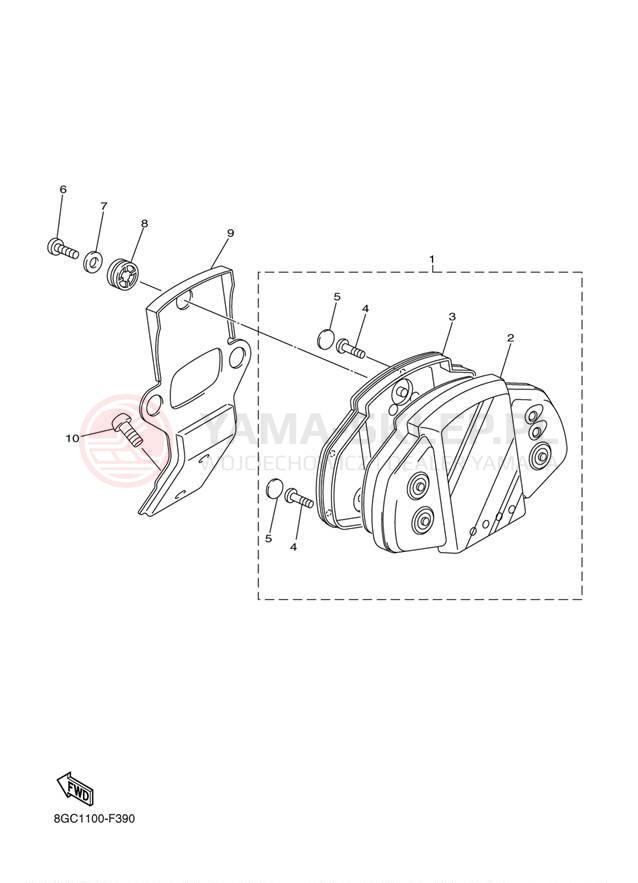 Schemat "licznik" do Yamaha PHAZER PZ50W