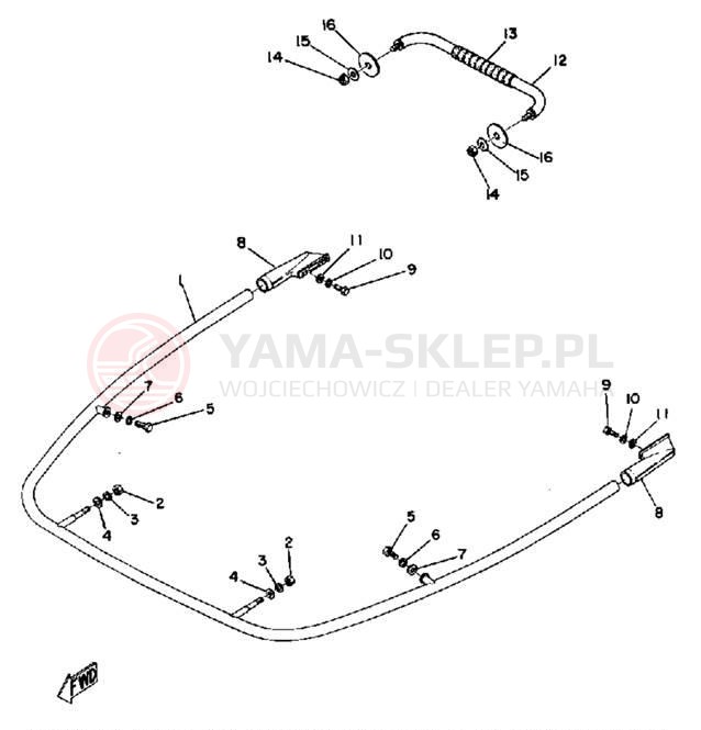 Schemat "zderzak" do Yamaha GPX338G/GPX433G