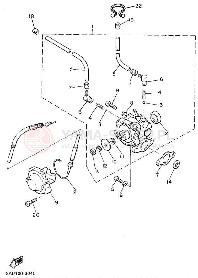 Schemat "Pompa olejowa" do Yamaha VK540 II VK540EU