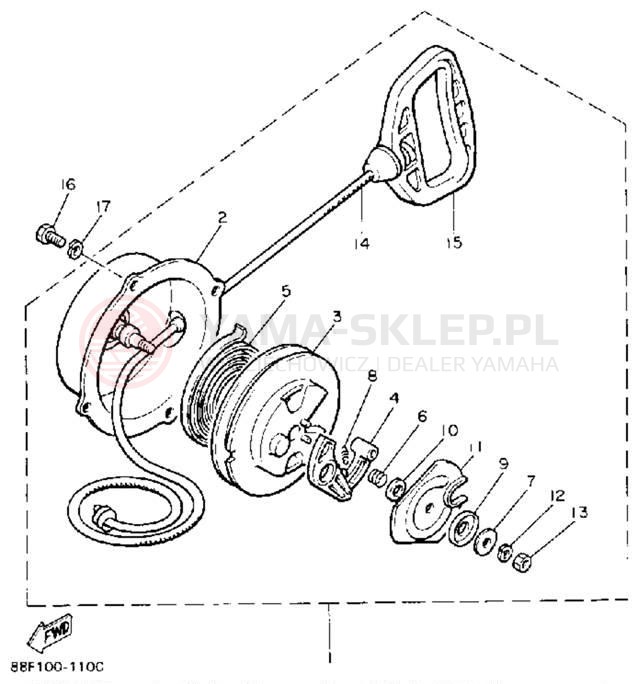 Schemat "rozrusznik" do Yamaha PHAZER II PZ480S