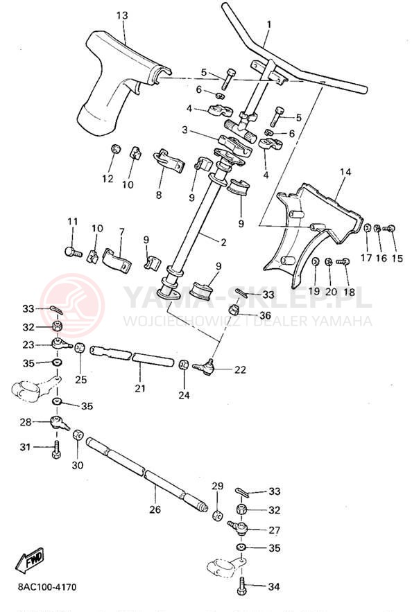 Schemat "Półki zawieszenia" do Yamaha VK540 II VK540EU