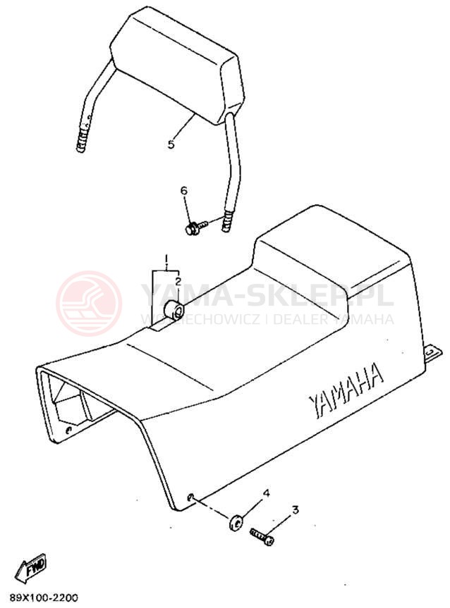 Schemat "siedzenie" do Yamaha ENTICER II LT ET410TRU