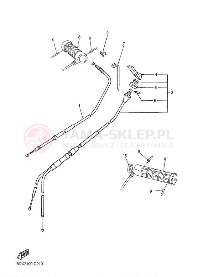 Schemat "Układ chlodzenia" do Yamaha VENTURE XL
