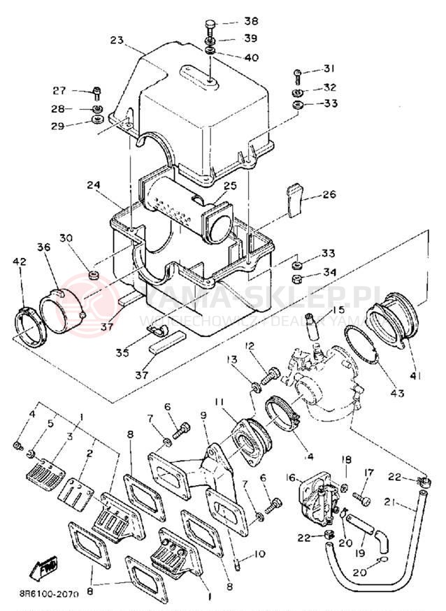 Schemat "Wtrysk paliwa" do Yamaha SRV SR540G