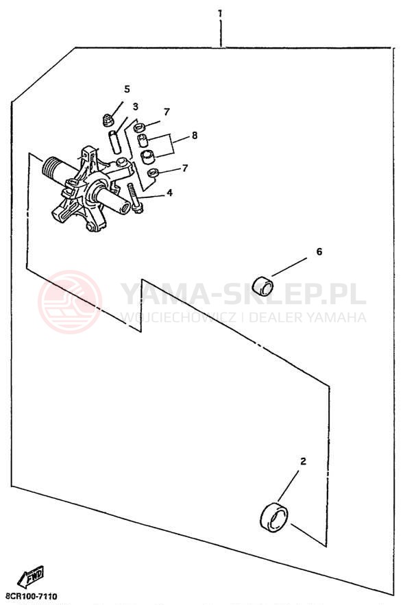 Schemat "Sprzęgło - zestaw regulacji" do Yamaha VENTURE 600 VT600A/VT500A