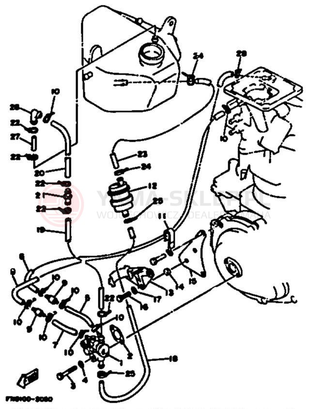 Schemat "Pompa olejowa" do Yamaha WRB650R_61