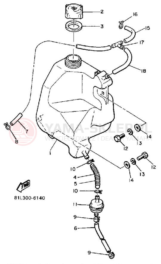 Schemat "Miska olejowa" do Yamaha ENTICER 340 ET340L