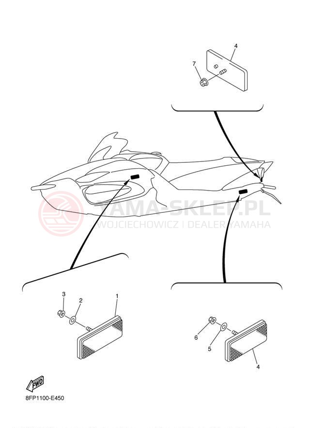 Schemat "układ elektryczny" do Yamaha APEX RTX RX10RTL