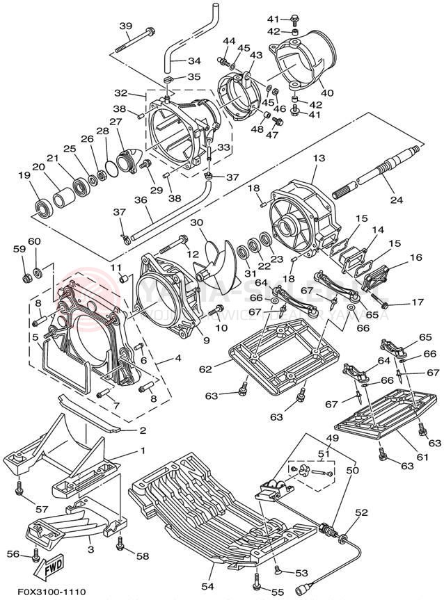 Schemat "JET UNIT" do Yamaha GP1200R GP1200AZ