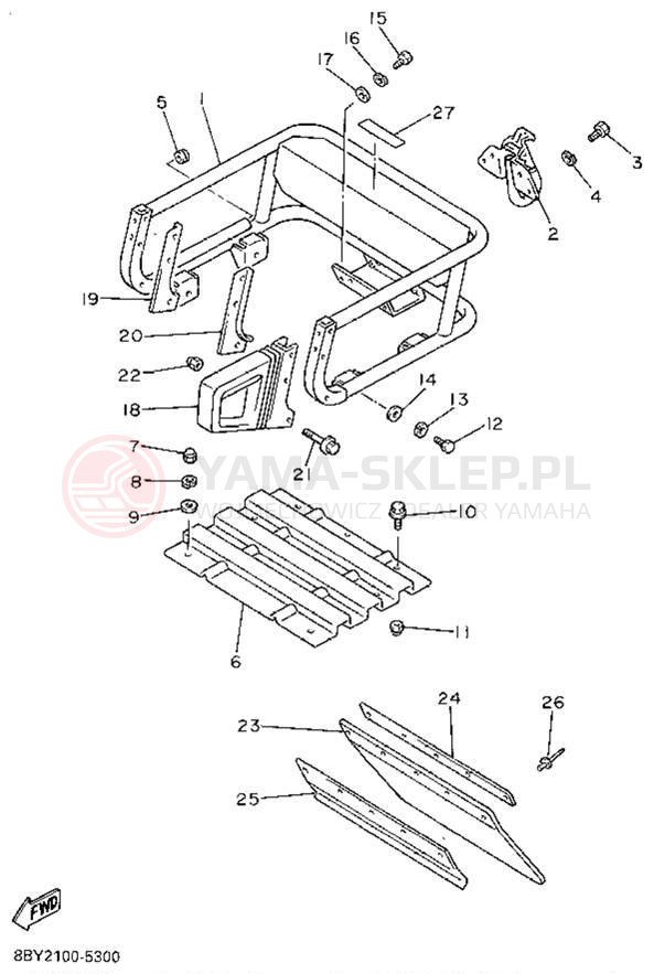 Schemat "zderzak" do Yamaha ENTICER II LT ET410TRV