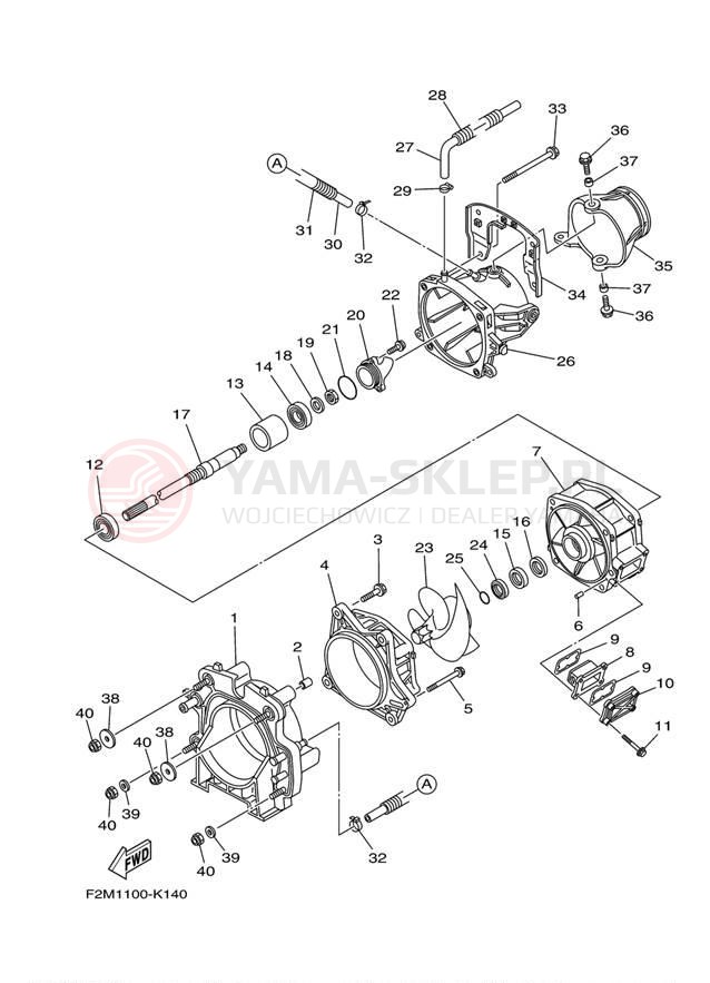 Schemat "JET UNIT" do Yamaha VXR VX1800AL
