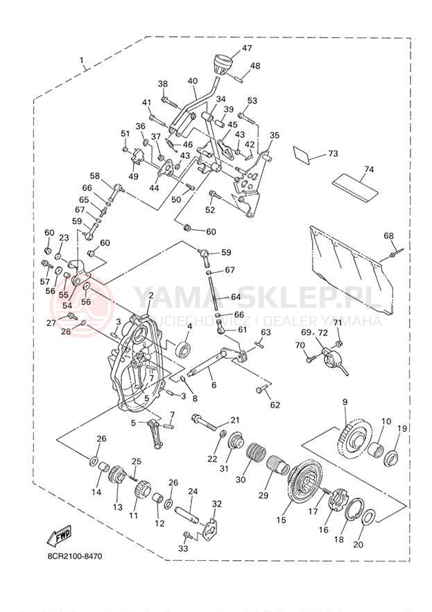 Schemat "Układ napędowy" do Yamaha SX500